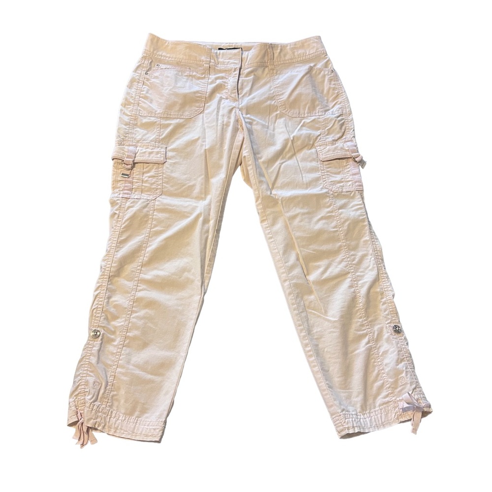 White House Black Market Off White Cargo Pants Size 6